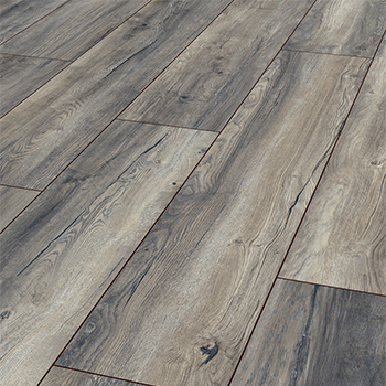 Grauer Laminatboden Harbour Oak grey, Perspektivisch