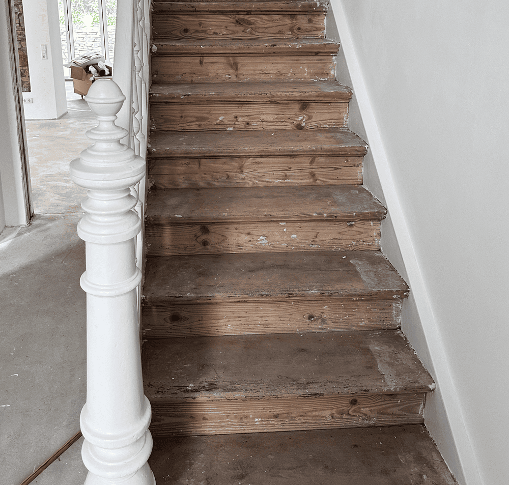 Vorher Alte Treppe