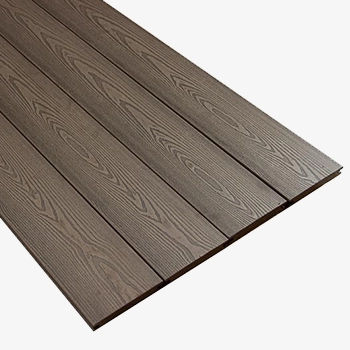 Dunkelbraune WPC Terrassendiele Clever Ebony Massivdiele