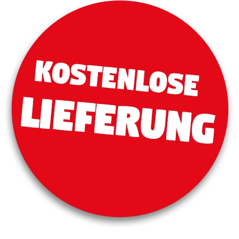 Roter Button Kostenlose Lieferung