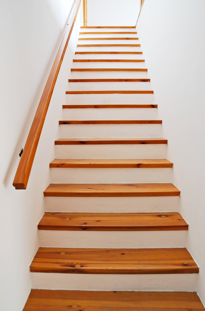 Frontansicht der neuen Treppe Frontansicht der neuen Treppe