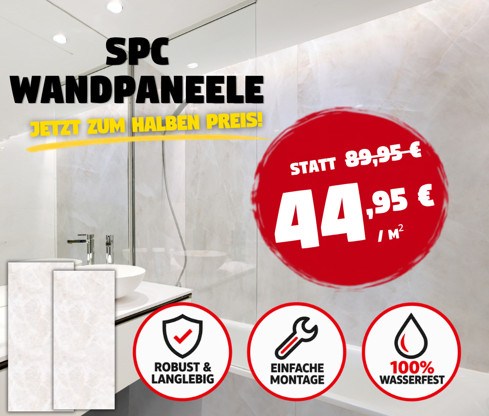 SPC-Wandpaneele von BODIS im Sortimentswechsel – jetzt zum halben Preis
